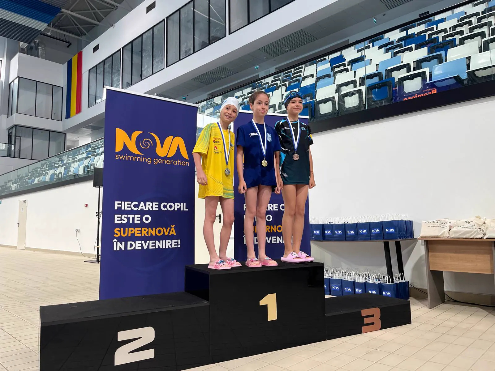 Podiumul unei probe la NOVA Summer Challenge 2026